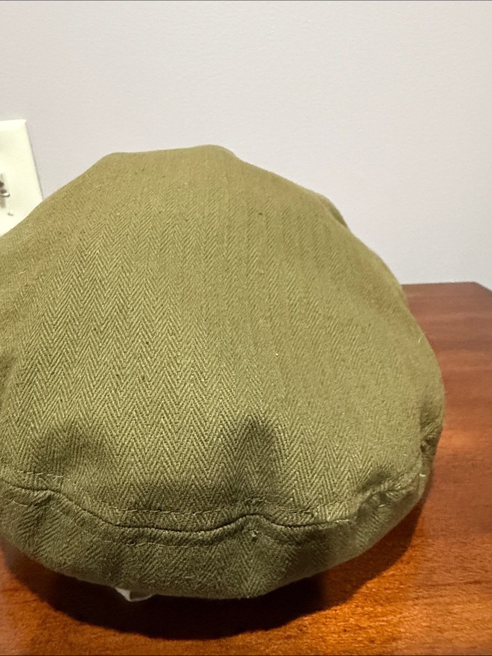 Brixton Olive Green Baker Boy Cap with Tan Band - Picture 4 of 7